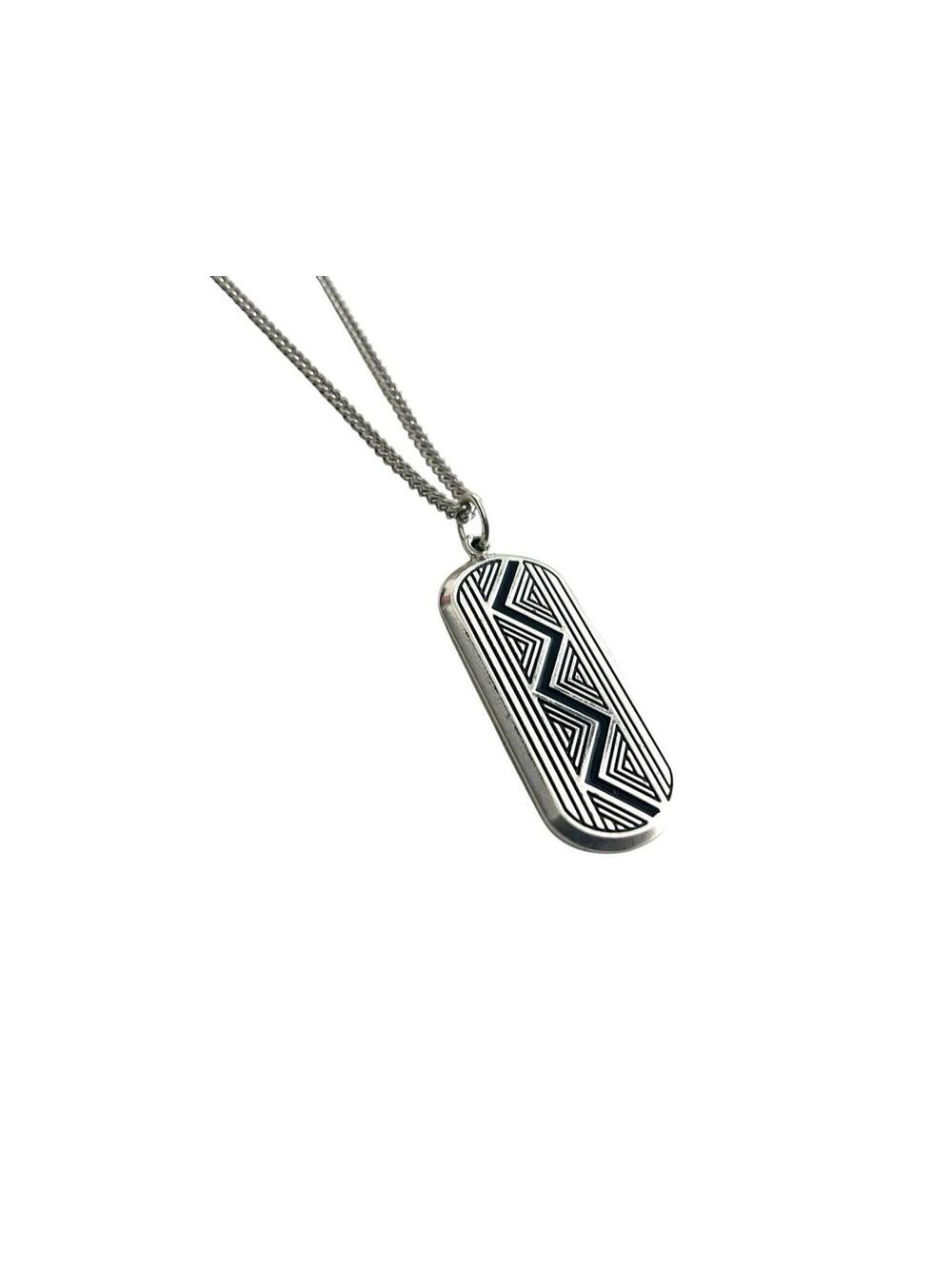 Vincero X Project Iceman Dog Tag Pendant 925 Sterling Silver Necklace